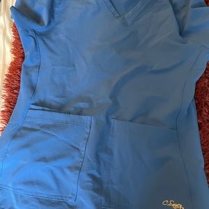 Royal Blue scrub top